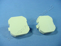 New PAIR Leviton Ivory TR Plus Blank Fillers Token Ring Insert 41070-IKF 2-Pack