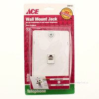Ace White Wall Mount Jack