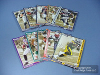 10 Collectible NFL 2008 Rookie Fathead Tradeables Cards Stocking Stuffers 5"x7"
