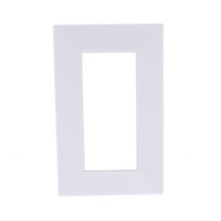 Hubbell White 1-Gang 6.75" x 4.25" Wall Box Flange Trim Cover Plate HBLTRIM1WWA
