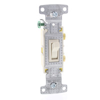 Hubbell RESIDENTIAL Lt Almond Single Pole Toggle Wall Light Switch 15A RS115SLA