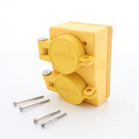 Eaton Yellow Watertight Duplex Locking Receptacle Flid Lid L7-15R 15A 277V 65W34DPLX