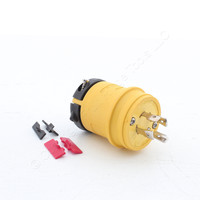 Eaton Yellow Corrosion Resistant Twist Locking Plug L14-20P 20A 125/250V L1420PY