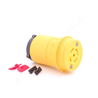 Eaton Yellow Corrosion Resistant Watertight Locking Plug Connector L21-30R 30A 120/208V 3�Y L2130CY