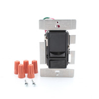 Eaton Black Universal Slide Dimmer 120/277V LED CFL ELV INC HAL FLR SUF7-BK