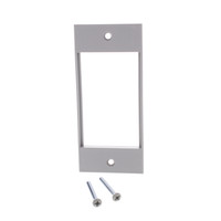 Hubbell Infin-e-Station HBLIMFSGY Gray Screw-In Modular Wall Plate for IMF Series Rigid 3-Unit iStation