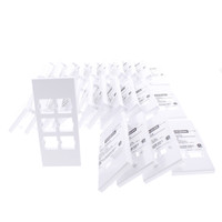 25 New Hubbell Lucent Technologies HBLLT309WA White 6-Port Snap-In Modular Wallplate Covers