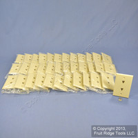 36 Leviton Ivory DUPLEX Phone Jack Wallplates Telephone C0254-I