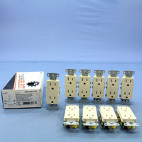 10 Hubbell Lt Almond Tamper Resistant Decorator Receptacles 15A 125V  RRD15SLATR