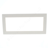 Hubbell Ivory 6-Gang 6.75" x 13.25" Wall Box Flange Trim Cover Plate HBLTRIM6WI