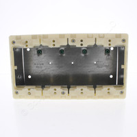 Hubbell Multi-Connect 4-Gang Recessed Electrical Wallbox for Drywall HBLWSCS4AM1