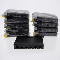 10 Hubbell Black 6-Port Data Voice Keystone Housing Surface Mount Box ISB6BK