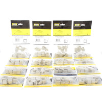 200pcs Hubbell SFBLA10 Light Almond Snap-In Fit Blank Filler Plate Inserts iSTATION F-Keystone