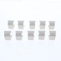 10pcs Hubbell SFBLA10 Light Almond Snap-In Fit Blank Filler Plate Inserts iSTATION F-Keystone