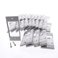 25 Hubbell Infin-e-Station HBLIMFSGY Gray Screw-In Modular Wall Plates for IMF Series Rigid 3-Unit iStation