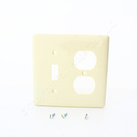 Hubbell Light Almond 2-G Nylon Wallplate Switch Duplex Receptacle Covers NP18LA