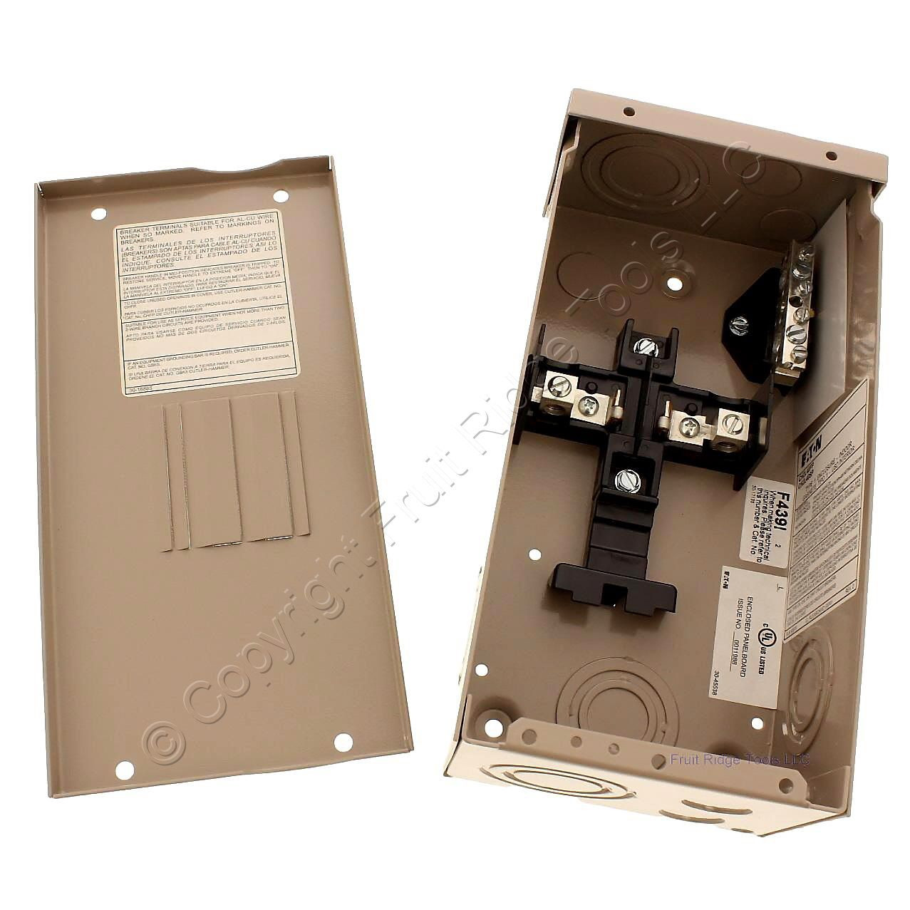 🏠 Eaton Main Lug Circuit Breaker Panel 2Space 4Circuit 120/240V 40A