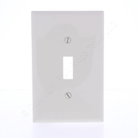 Eaton Lt Almond UNBREAKABLE Mid-Size Toggle Switch Cover Plate Wallplate PJ1LA