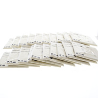 20 Eaton Ivory 2-Gang Mid-Size UNBREAKABLE Toggle Switch Cover Wallplates PJ2V