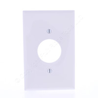 Eaton White 1.406" Mid-Size UNBREAKABLE Receptacle Wallplate Outlet Cover PJ7W