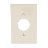 Eaton Ivory 1.406" Mid-Size UNBREAKABLE Receptacle Wallplate Outlet Cover PJ7V