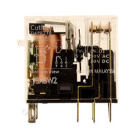 Eaton D4 Spade Plug-In Relay w/Indicator Light DPDT 240VAC Coil 10A D4PR21B