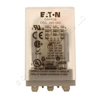 Eaton D5 Plug-In Relay 3PDT 240VAC Coil 16A 7200 Ohm D5PR3B-A3