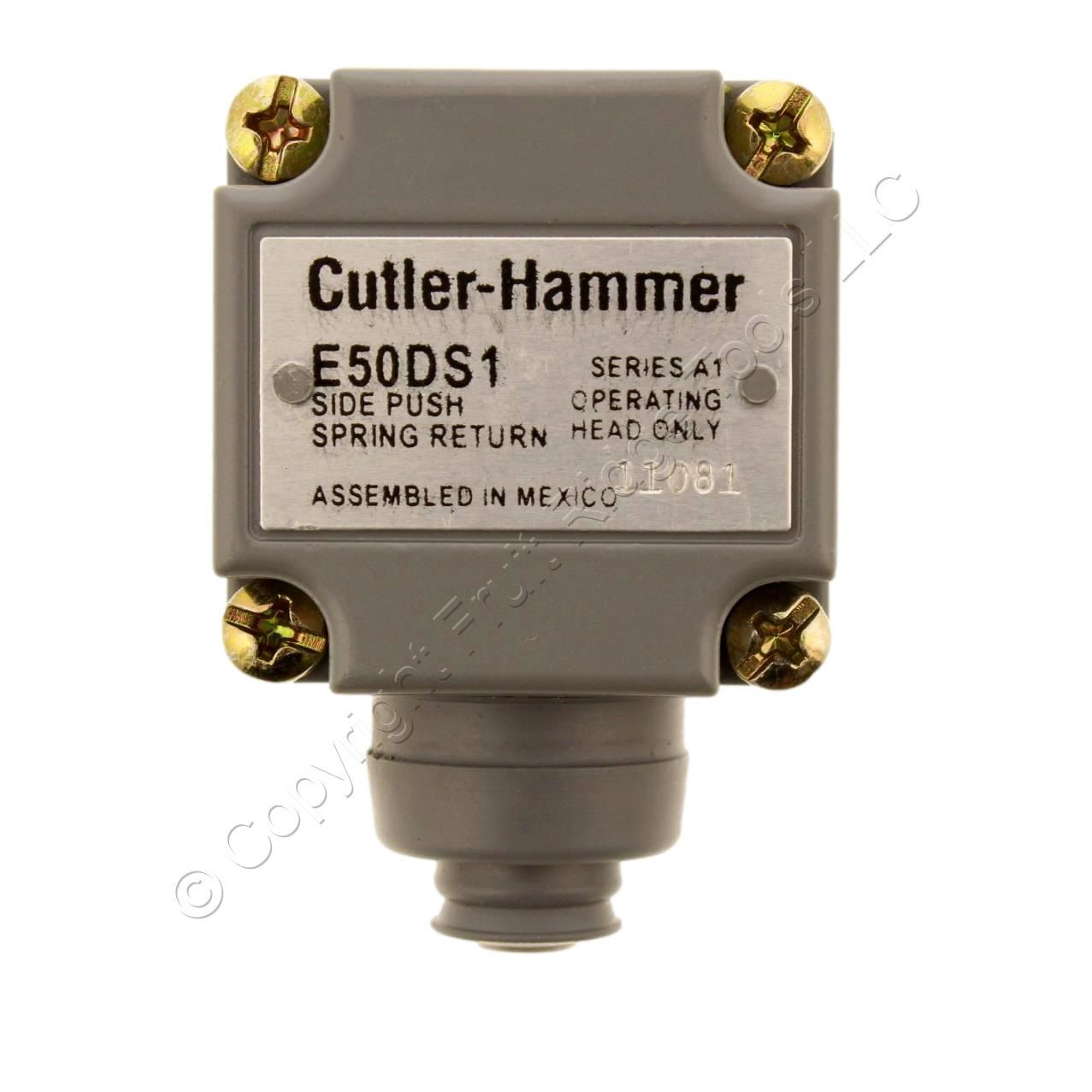 🏠 Eaton E50 Heavy Duty Sealed Limit Switch Side Pushbutton Spring