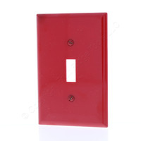 Eaton Red UNBREAKABLE Mid-Size Toggle Switch Cover Plate Nylon Wallplate PJ1RD