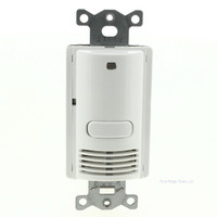 Hubbell White Occupancy Sensor Switch Ultrasonic Adaptive 120/277V AU2000W1