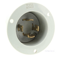 Bryant Non-NEMA Locking Flanged Inlet 30A 120/208V 3�Y Non-Grounding 4P4W 3434N