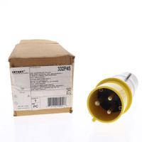 Hubbell Splashproof Male IEC 309 Pin & Sleeve Plug 32A 100-130V 2P3W 332P4S
