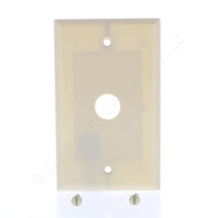 Eaton Ivory Telephone/Coaxial Cable Wallplate Cover .625" Hole 2159V
