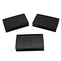 3pcs Eaton Black Weather Resistant Horizontal Decorator Self-Closing Cover S3966