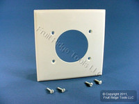 Leviton UNBREAKABLE White 2.15" Receptacle Wallplate Nylon Outlet Cover Dryer Range Welder 80726-W