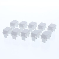 10 Legrand On-Q White Keystone Snap-In Blank Inserts Networking Filler WP3455-WH