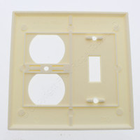 Eagle Almond 2G Toggle Switch Receptacle Outlet Thermoset Wallplate Cover 2138A