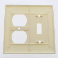 Eagle Almond 2G Toggle Switch Receptacle Outlet Thermoset Wallplate Cover 2138A