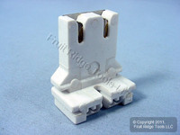 Leviton T8 T12 Medium Bi-Pin U-Shaped Fluorescent Lamp Holder Light Socket T-8 T-12 13180