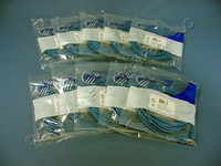 10 Leviton Blue 15' Cat 6+ Extreme Ethernet LAN Patch Cord Cables Cat6 Plus 15 Ft 62460-15L