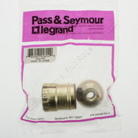 Pass & Seymour Polished Gilt Light Socket Lamp Holder Keyless 7050-PG