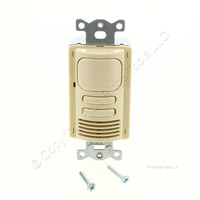 Hubbell Ivory Occupancy Sensor Switch Adaptive PIR/US 2Circuit 120/277V AD2000I2