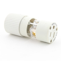 Hubbell Hospital Grade Straight Blade Connector NEMA 5-15R 15A 125V 515HSC