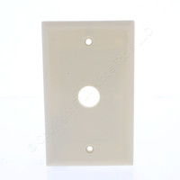 Cooper Ivory Telephone Coaxial Cable Thermoset Wallplate Cover .625" Hole 2159V