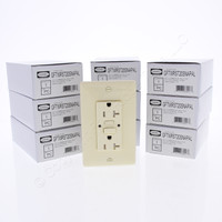 10 Hubbell 20A SNAP-Connect Self-Testing Tamper Weather Resistant GFCI Outlet Receptacles Almond GFTWRST20SNAPAL