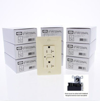 10 Hubbell 20A SNAP-Connect Self-Testing Tamper Weather Resistant GFCI Outlet Receptacles Almond GFTWRST20SNAPAL