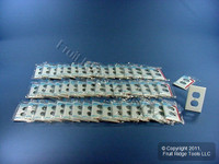 50 Leviton UNBREAKABLE White Receptacle Wallplates Nylon Duplex Outlet Covers 80703-W