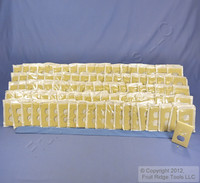 100 Leviton UNBREAKABLE Ivory Receptacle Wallplates Nylon Duplex Outlet Covers 80703-I