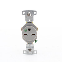 Hubbell Gray Weather Resistant Single Outlet Receptacle 6-15R 15A 250V RR155GYWR