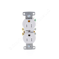 Hubbell White Tamper Resistant Duplex Receptacle Outlet 5-15R 15A 125V RR15W